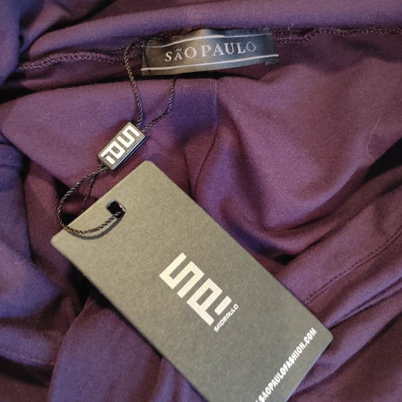 SAO PAULO HIGH TWIST SKIRT, EGGPLANT M - Picture 6 of 7